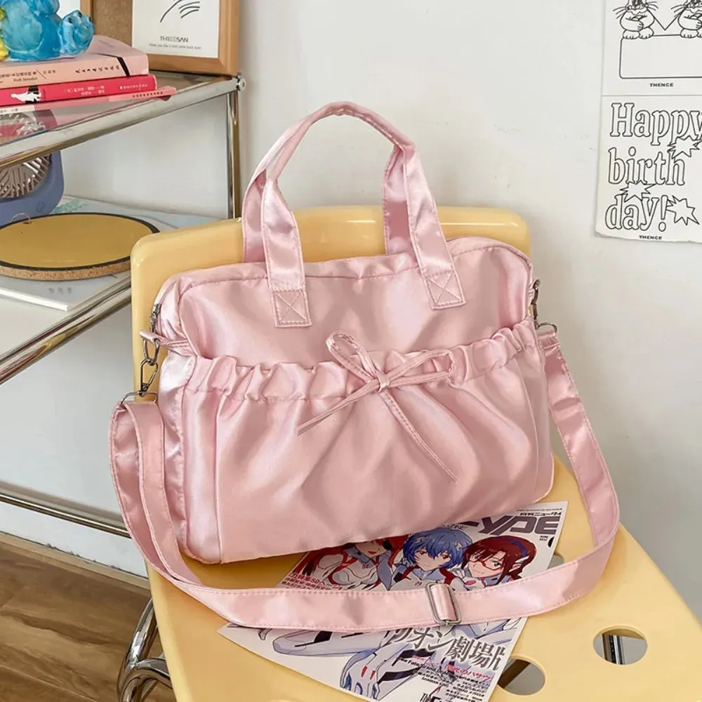 ✨ Kawaii Pearl Satin Crossbody Bag - Adorable Dumpling Sling for Stylish Women! 🌸
