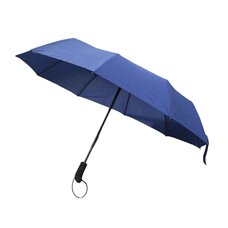 10 Ribbed Automatic Triple-Folding Umbrella