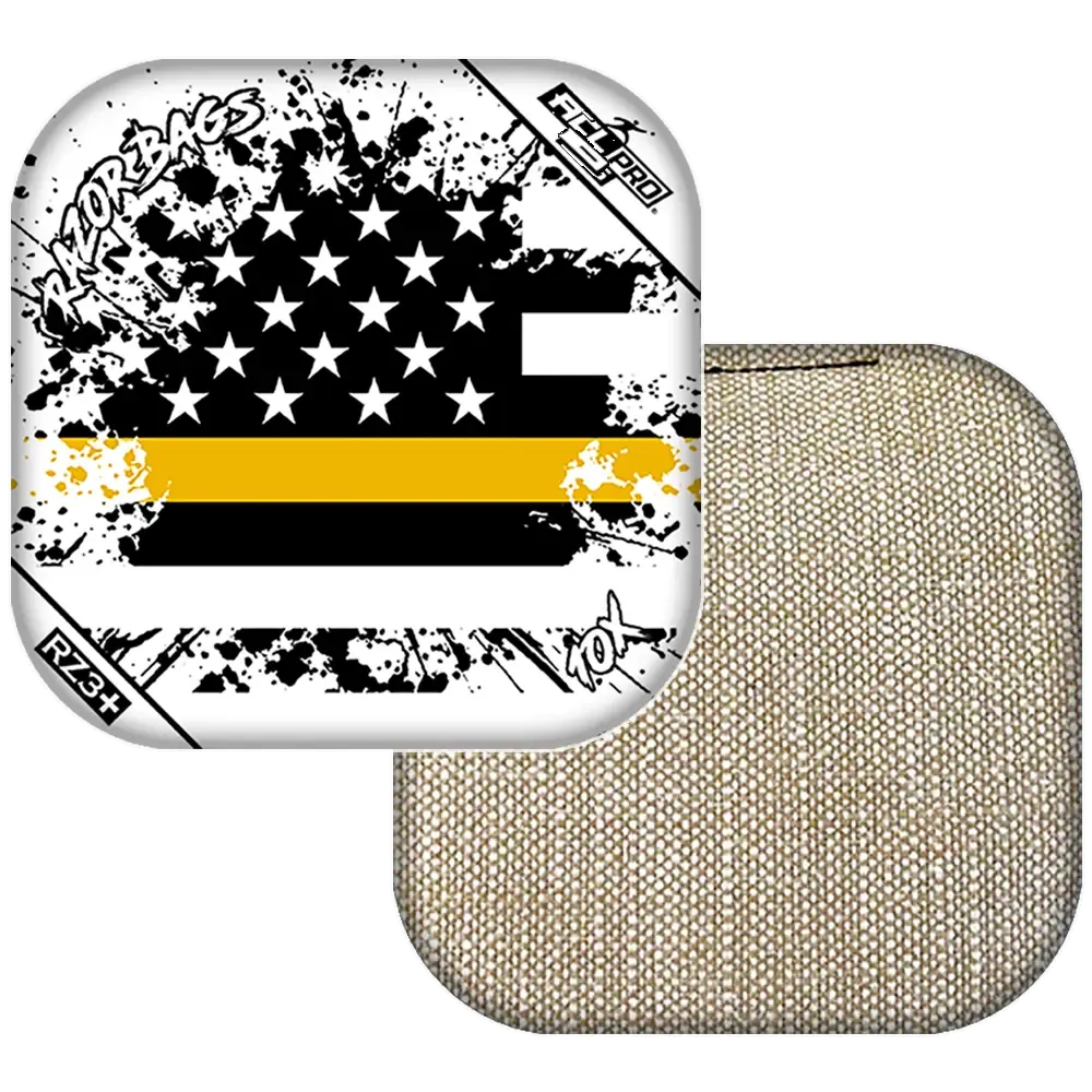 10X | Gold LIne Flag | ACL PRO Razor Cornhole Bags