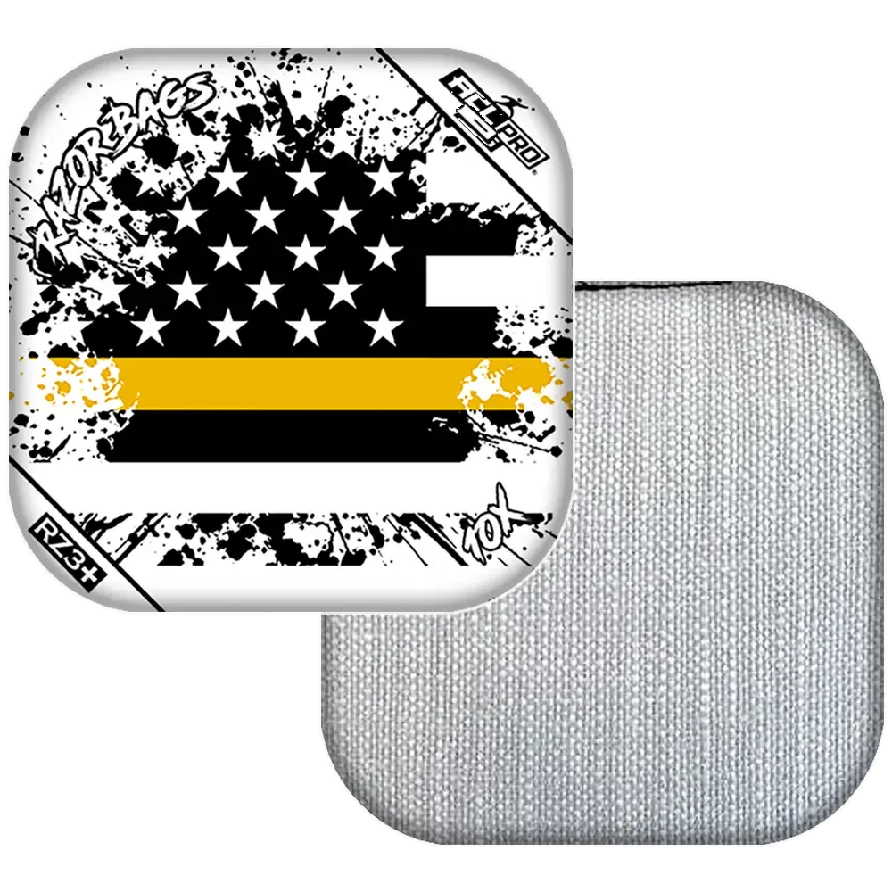 10X | Gold LIne Flag | ACL PRO Razor Cornhole Bags