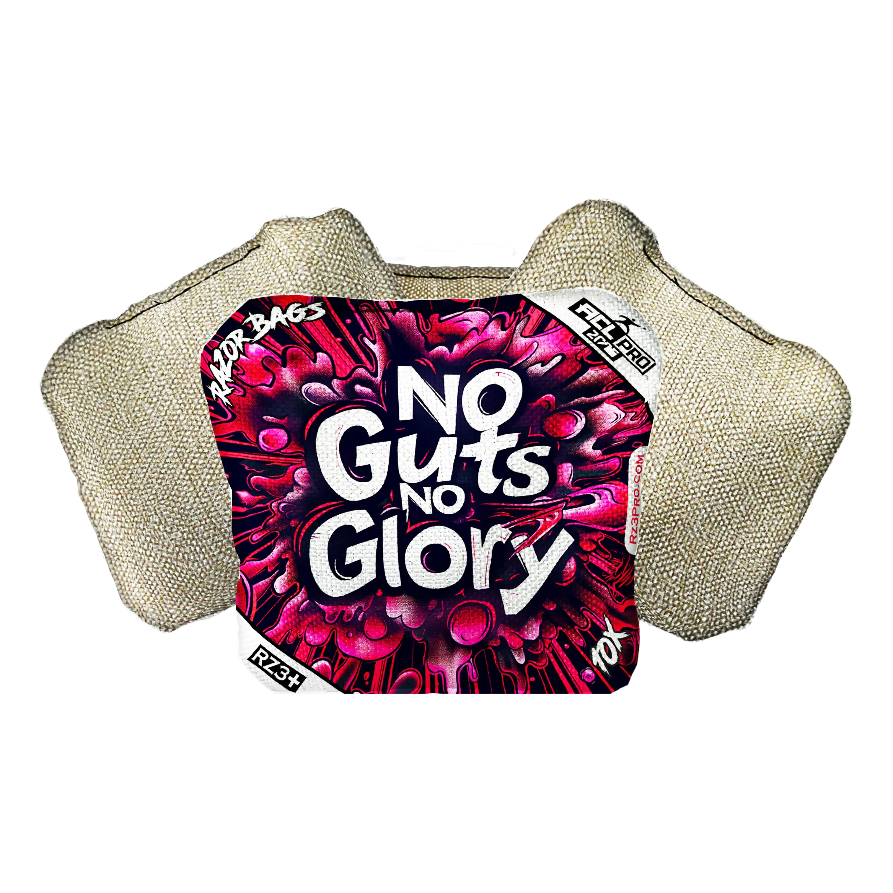 10X | No Guts No Glory | ACL PRO Razor Cornhole Bags