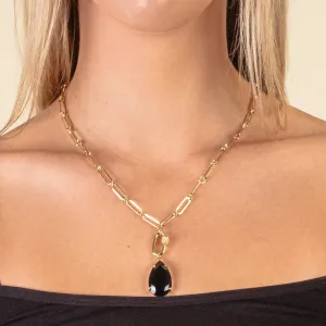 1192 - Dainty Necklace - Black