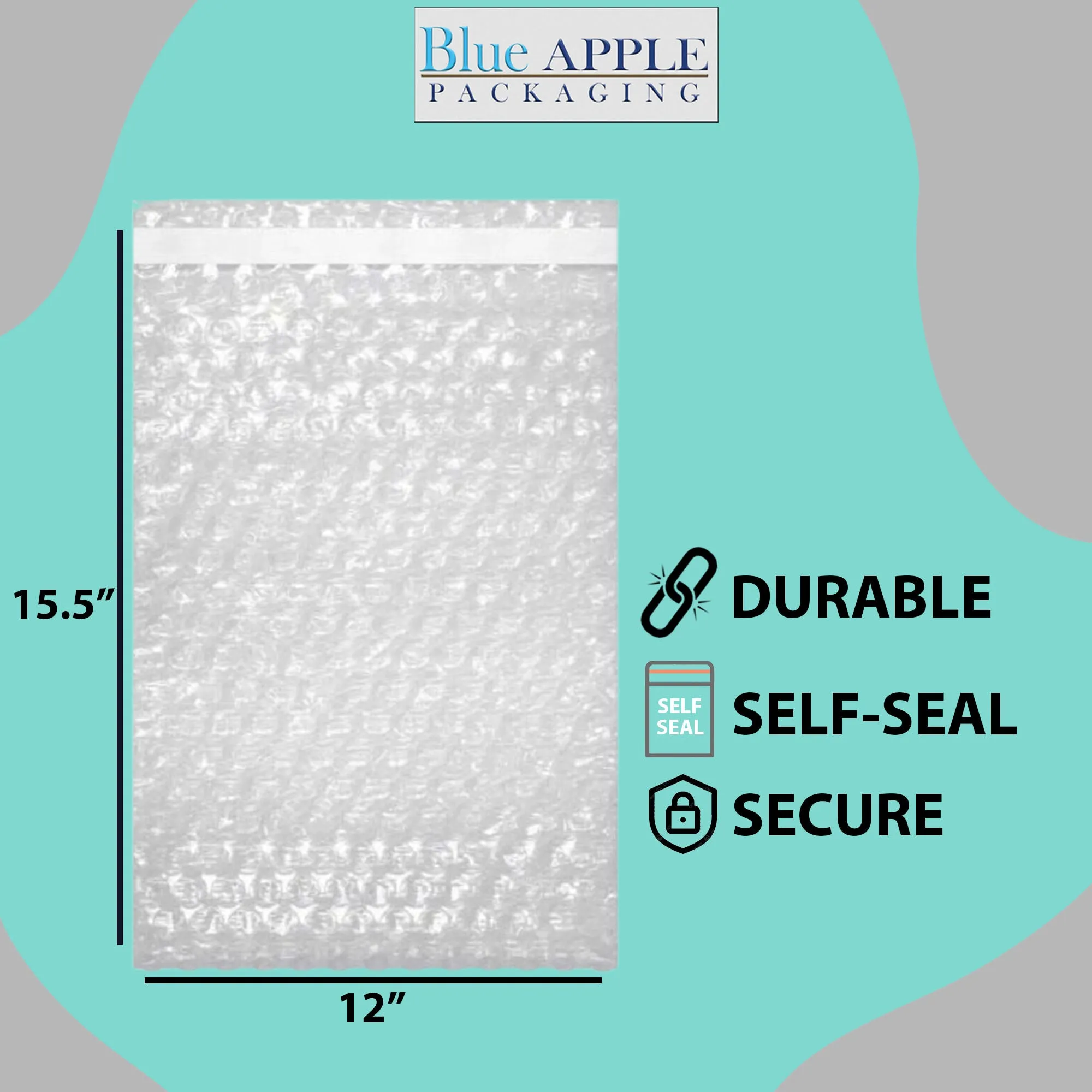12X15.5 inches Bubble Wrap Bags Self seal pouches Shipping Supplies