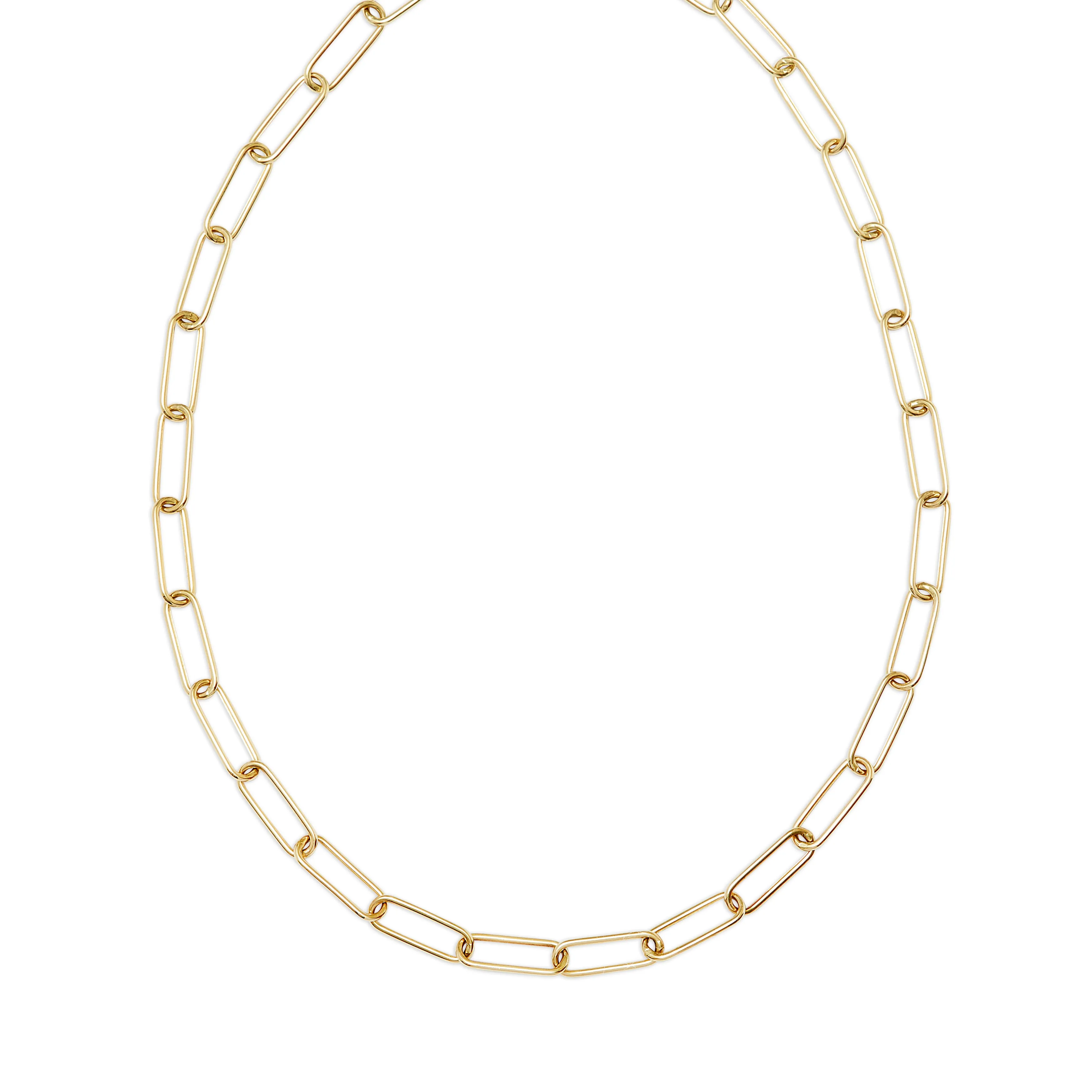 14 kt. Gold Open Paperclip Chain