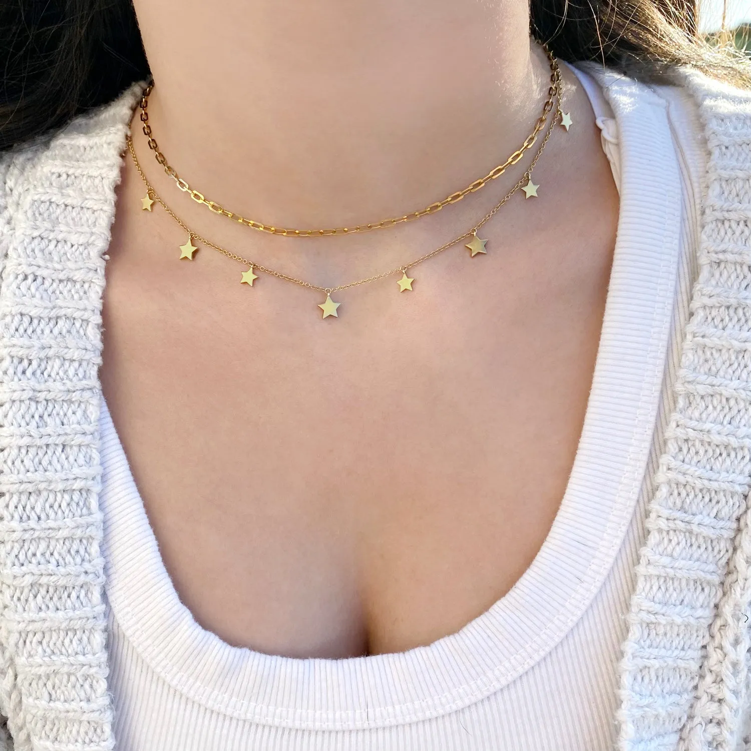 14K Gold Baby Paige Link Necklace