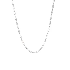 14k White Gold 4.20 Gram Paperclip Chain 16" inch