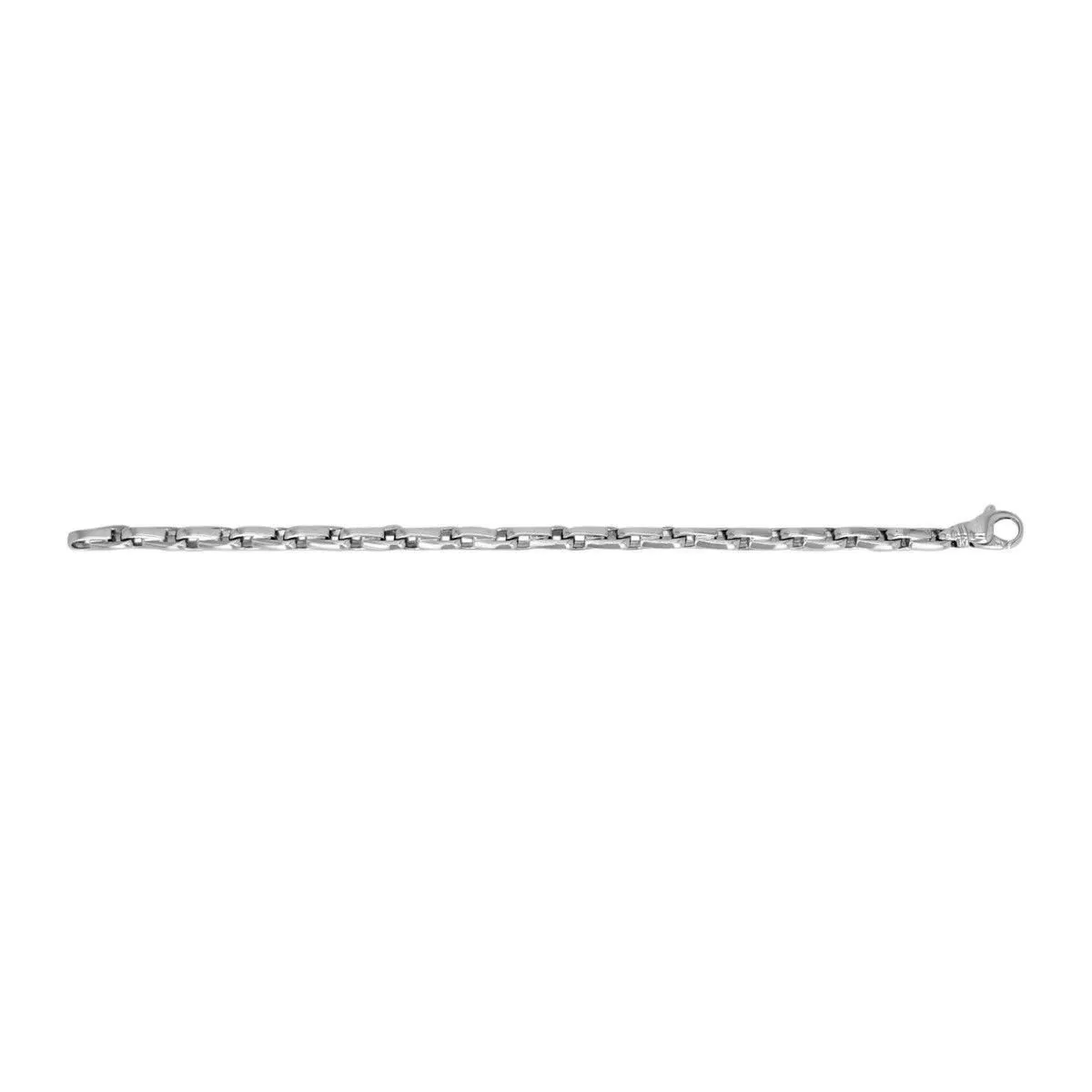 14k Yellow White or Rose Gold Solid Handmade Fashion Link Bracelet 7" - 9" 4.8mm