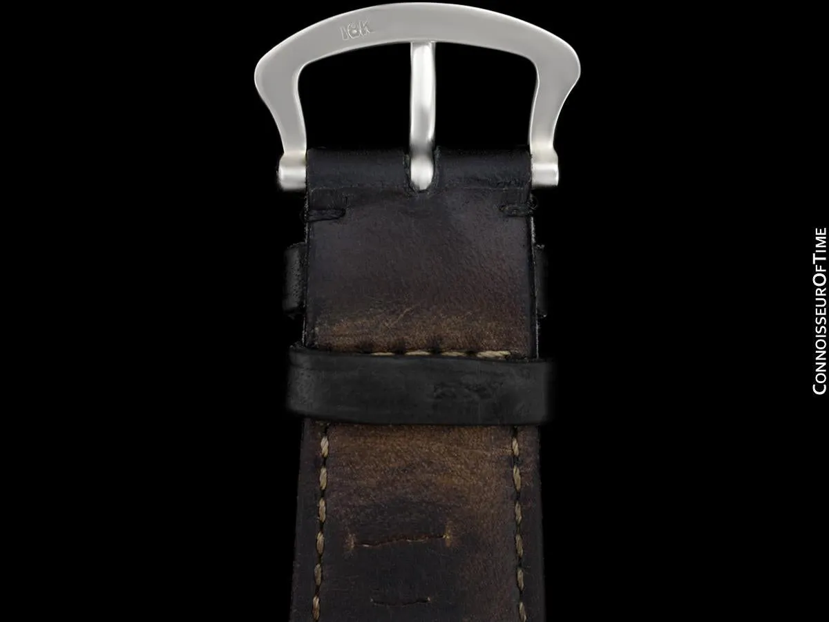 1920's Patek Philippe "Curvex" Vintage Mens Art Deco Rectangular 18K White Gold Watch - Breguet Numerals