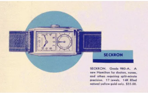 1935 Hamilton Seckron Vintage Duo Dial 14K Gold Filled Mens Watch - Doctor's Watch