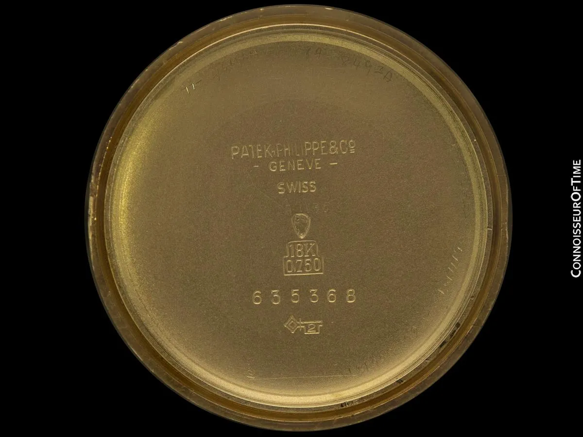 1944 Patek Philippe Vintage Mens Watch, Ref. 1543, 18K Gold - Less Than 30 Known To Exist
