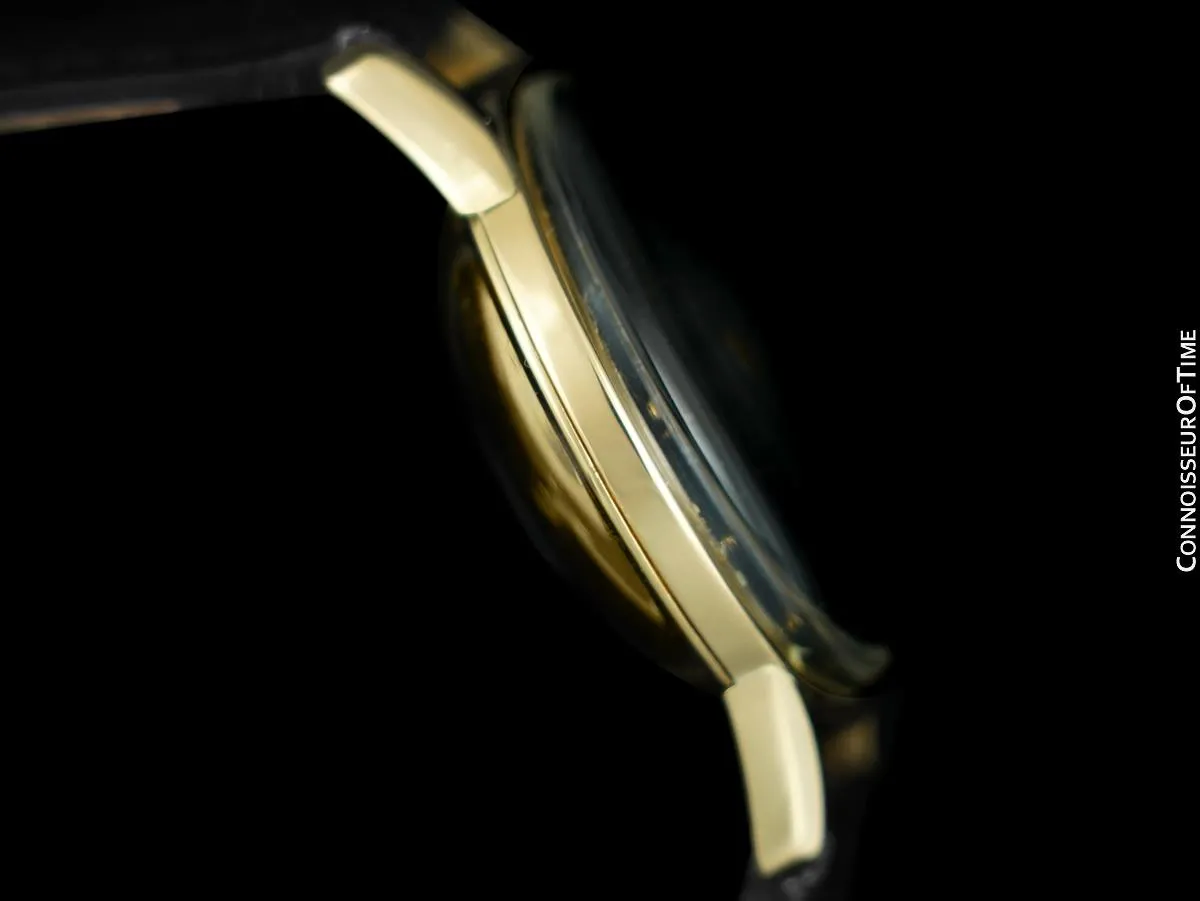 1950's Ulysse Nardin Vintage Mens Automatic Explorer Dial Watch - 18K Gold