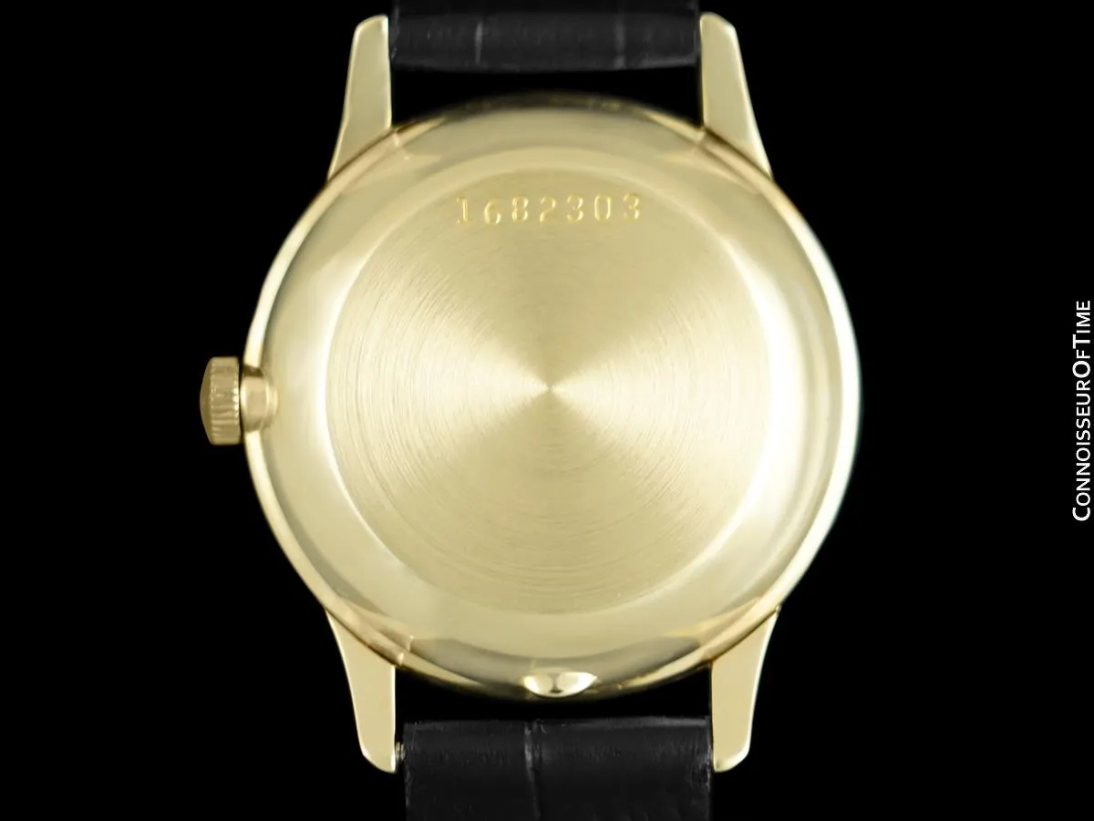 1950's Ulysse Nardin Vintage Mens Automatic Explorer Dial Watch - 18K Gold