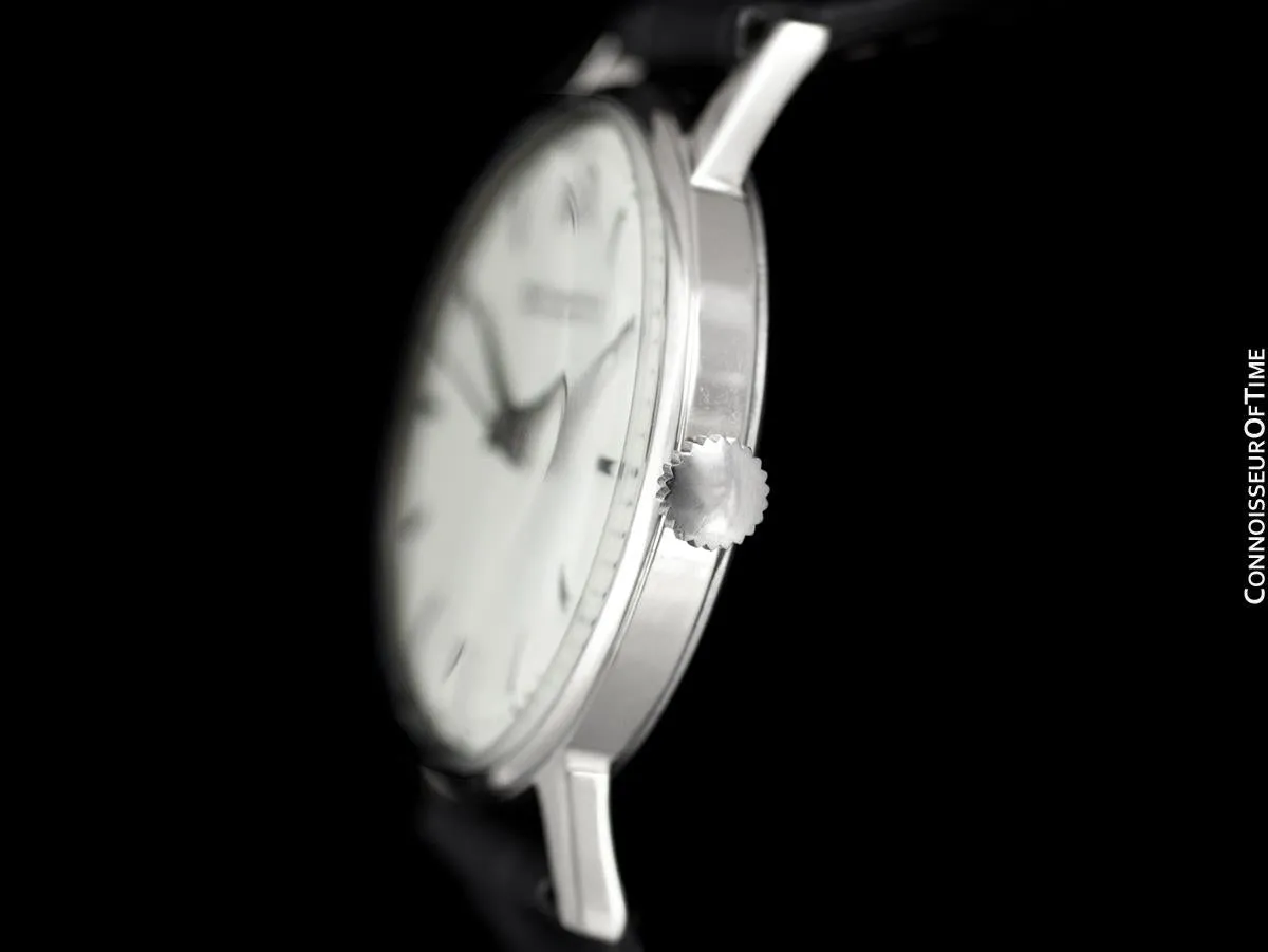 1950's Ulysse Nardin Vintage Mens Handwound Dress Watch - Stainless Steel