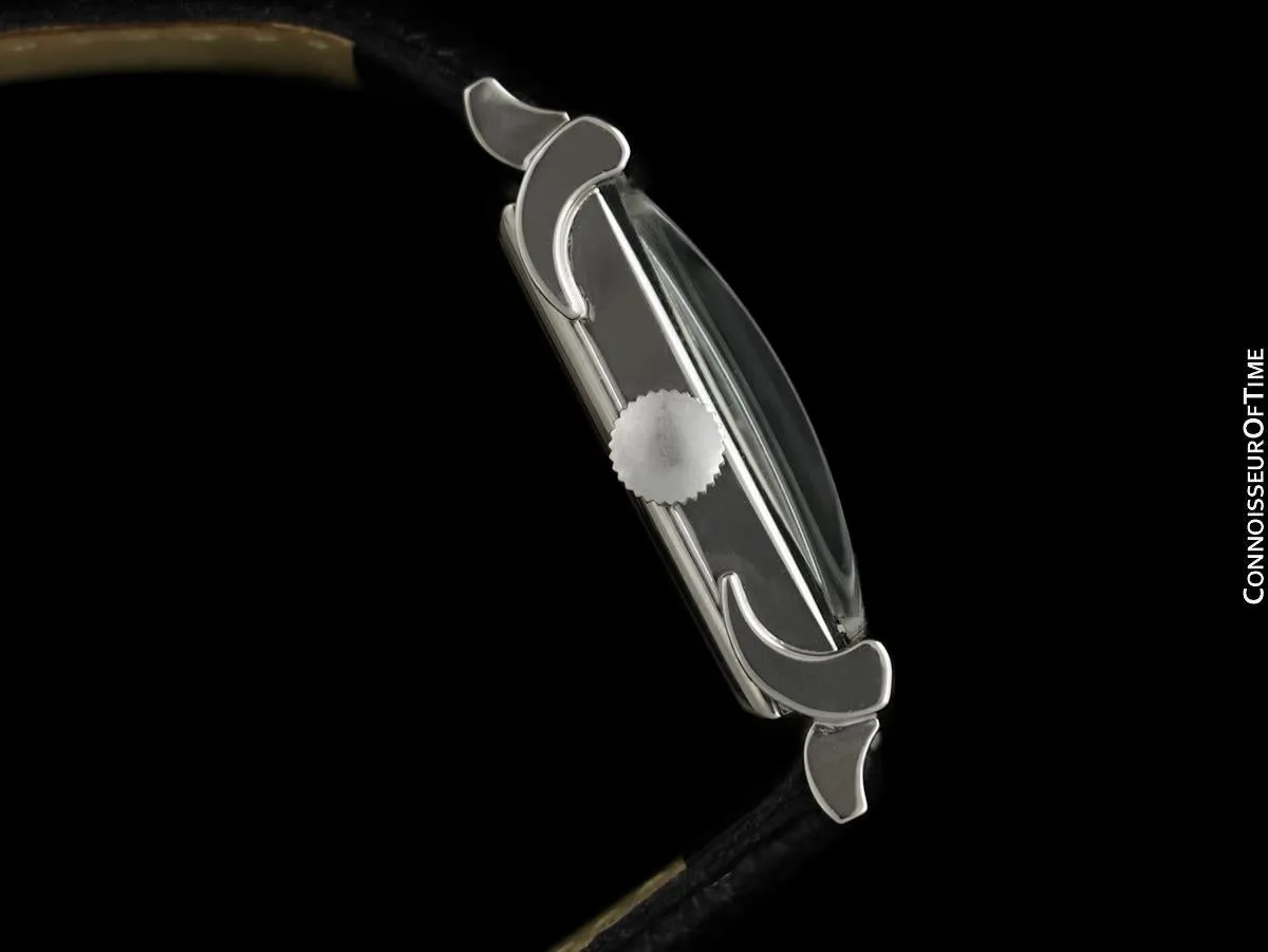 1952 Longines Vintage Mens Watch - 14K White Gold & Diamonds - The Advocate