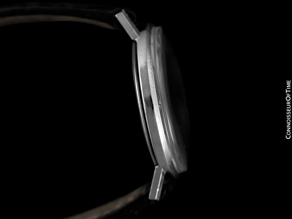 1960's Jaeger-LeCoultre Vintage Mens Watch - 14K White Gold & Diamonds