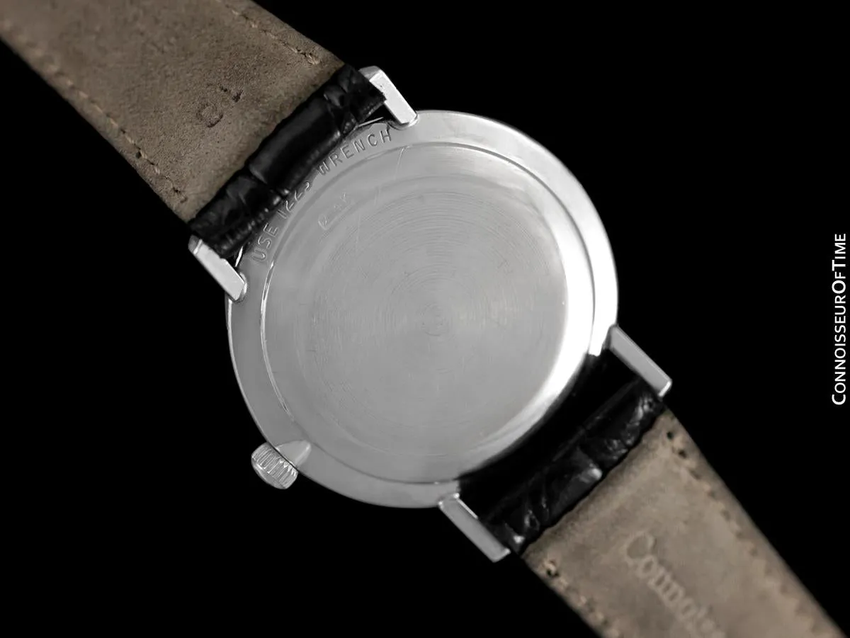 1960's Jaeger-LeCoultre Vintage Mens Watch - 14K White Gold & Diamonds