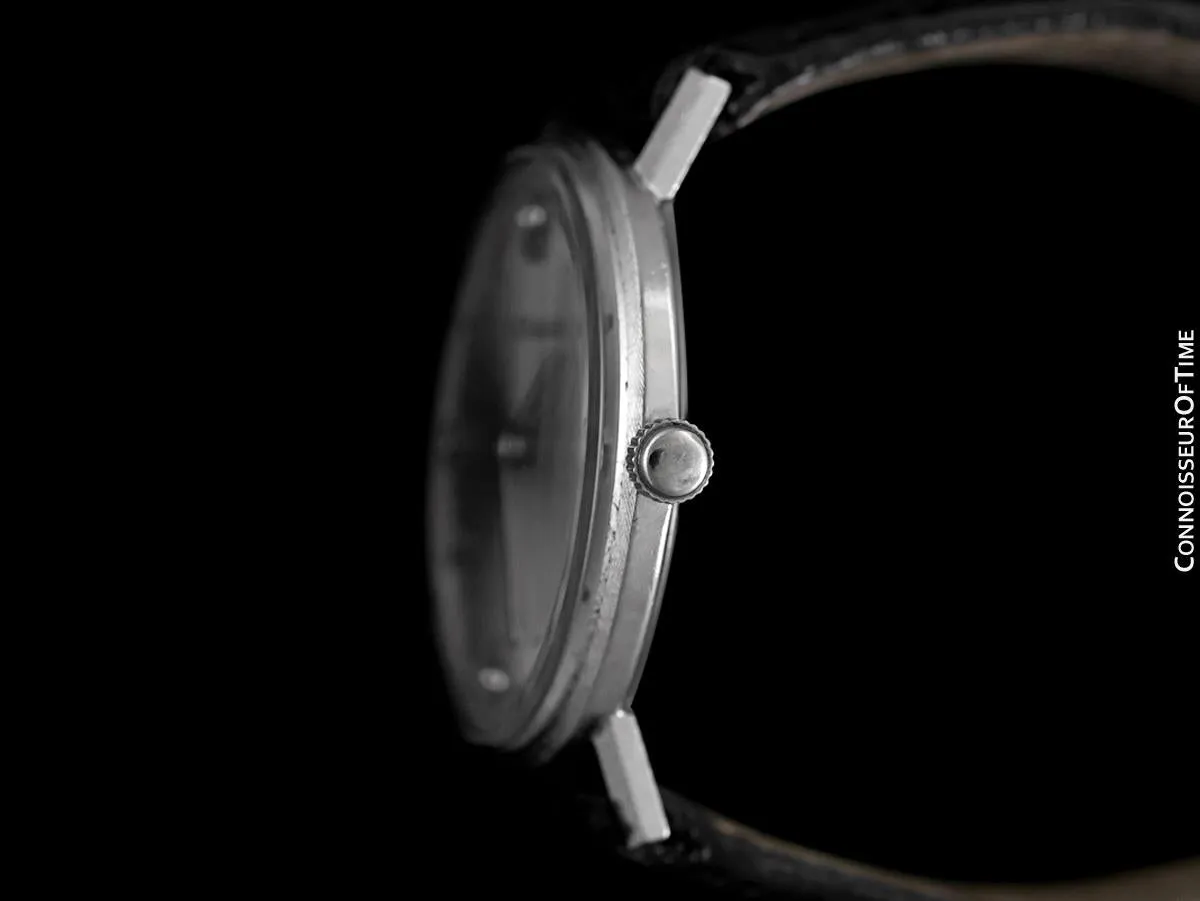 1960's Jaeger-LeCoultre Vintage Mens Watch - 14K White Gold & Diamonds
