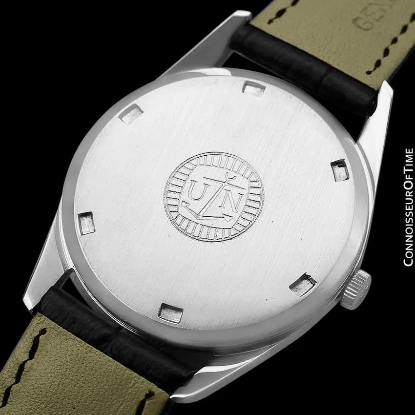 1960's Ulysse Nardin Vintage Mens Full Size Watch, Stainless Steel - Officially Certified Chronometer