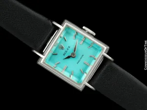 1961 Rolex Precision Pre-Cellini Vintage Ladies Watch, Ref. 9706 - 18K White Gold