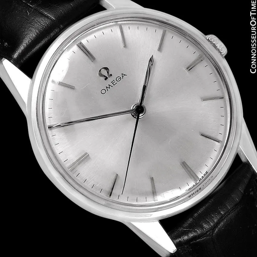 1962 Omega Full Size Classic Vintage Mens 30T2 Watch - Stainless Steel