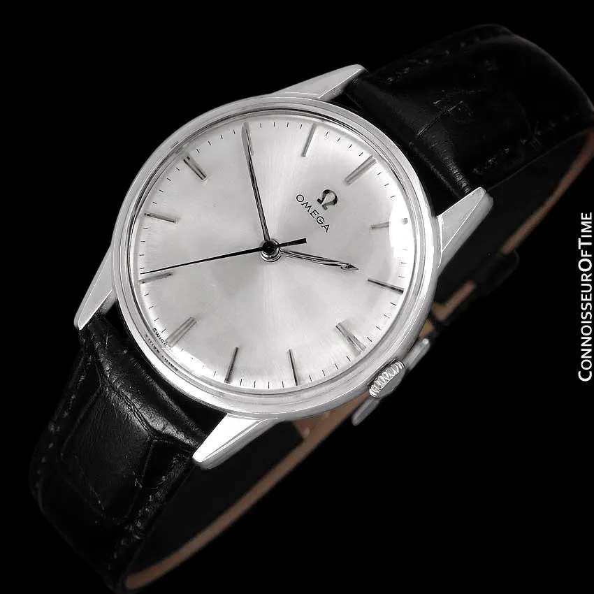 1962 Omega Full Size Classic Vintage Mens 30T2 Watch - Stainless Steel