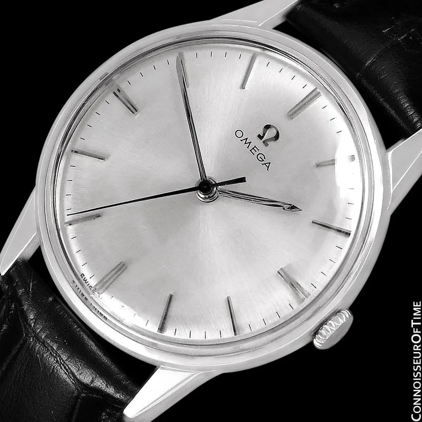 1962 Omega Full Size Classic Vintage Mens 30T2 Watch - Stainless Steel