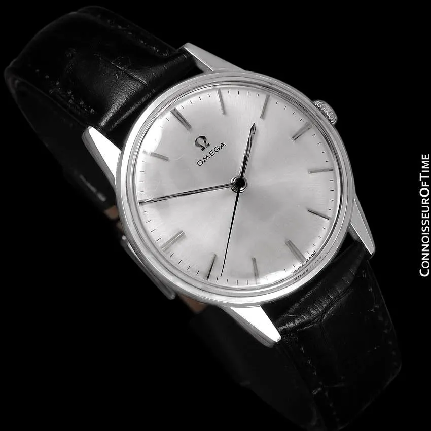 1962 Omega Full Size Classic Vintage Mens 30T2 Watch - Stainless Steel