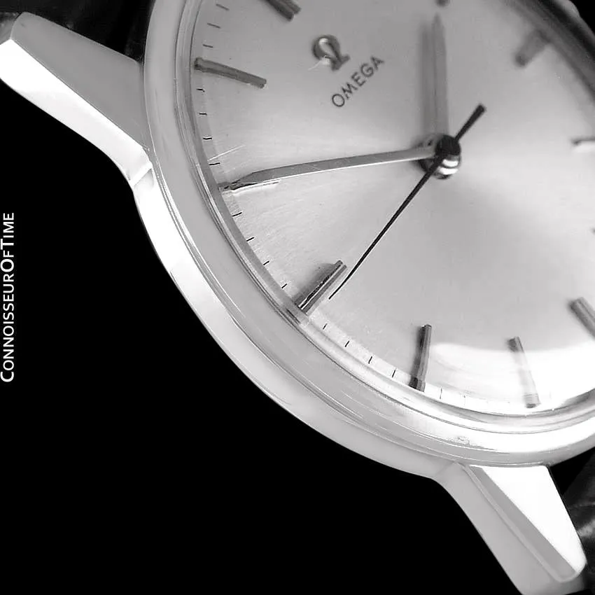 1962 Omega Full Size Classic Vintage Mens 30T2 Watch - Stainless Steel