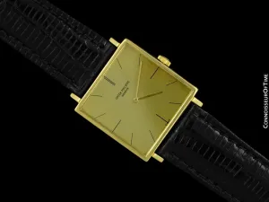 1966 Patek Philippe Vintage Mens Handwound Ultra Thin Watch, Ref. 3503 - 18K Gold