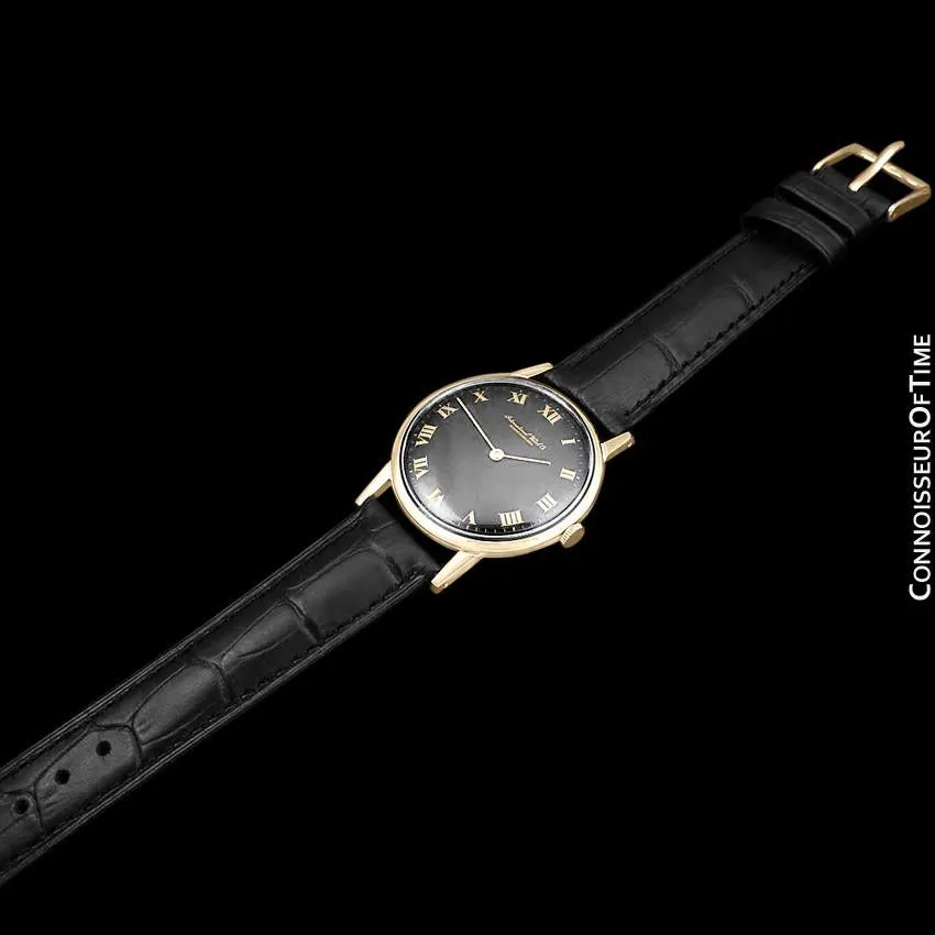 1971 IWC Vintage Full Size Mens Dress Watch, Caliber 423 - 18K Gold Plated and Stainless Steel