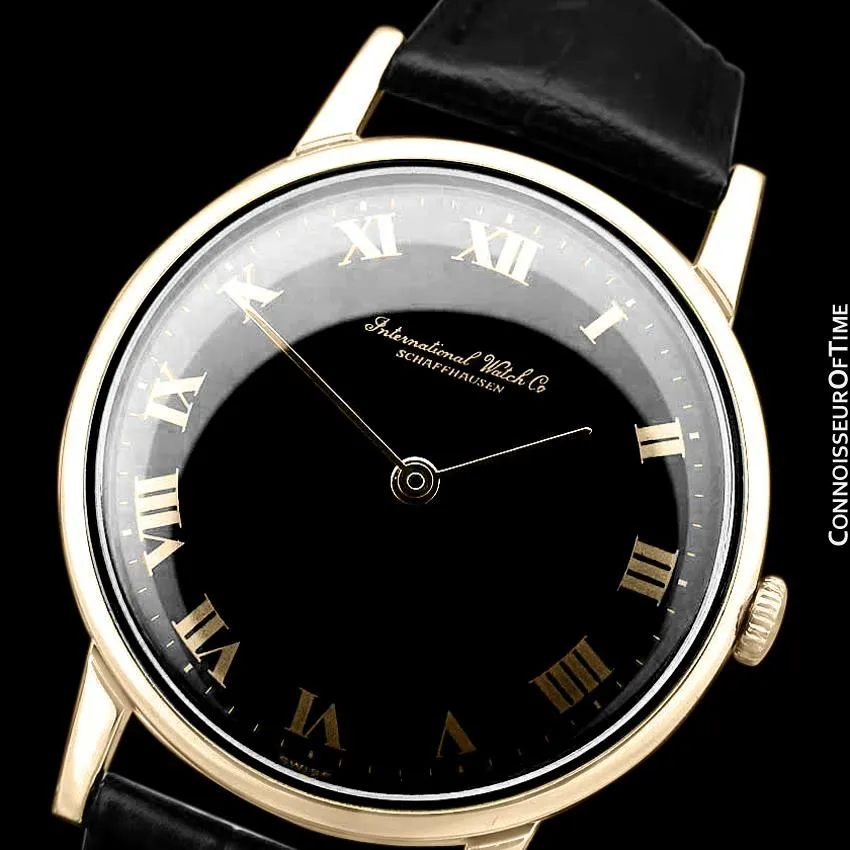 1971 IWC Vintage Full Size Mens Dress Watch, Caliber 423 - 18K Gold Plated and Stainless Steel