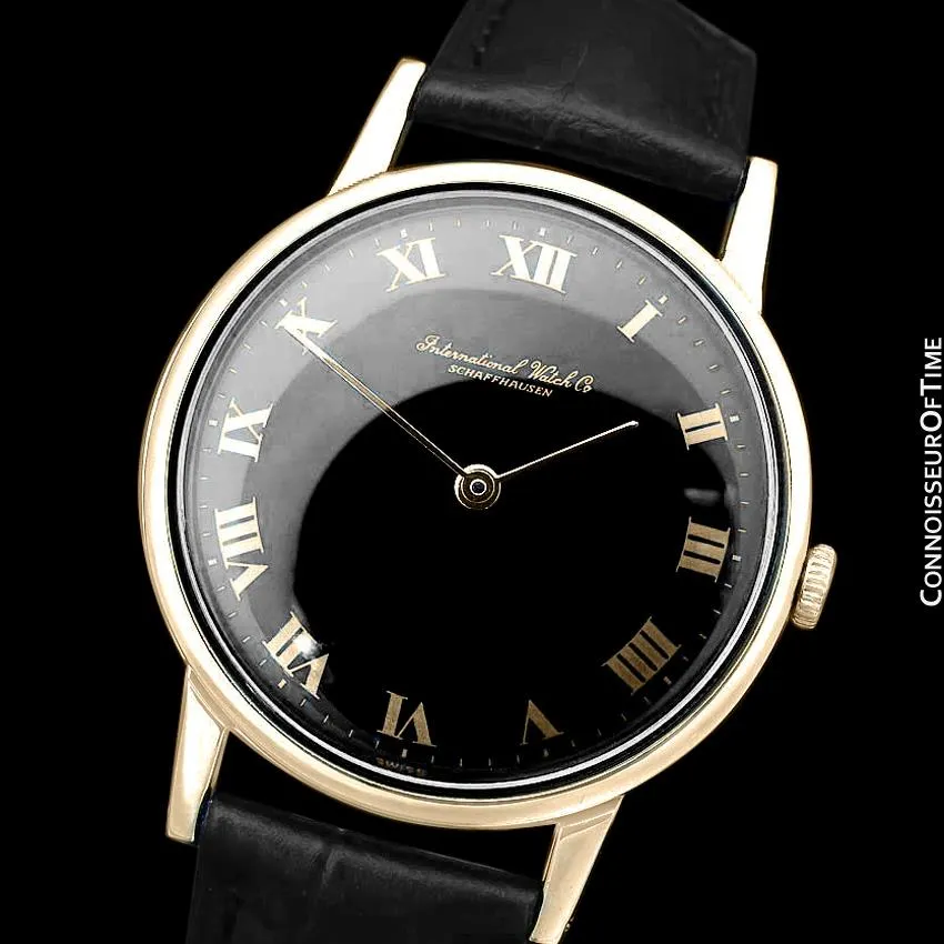 1971 IWC Vintage Full Size Mens Dress Watch, Caliber 423 - 18K Gold Plated and Stainless Steel
