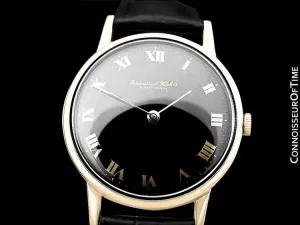 1971 IWC Vintage Full Size Mens Dress Watch, Caliber 423 - 18K Gold Plated and Stainless Steel