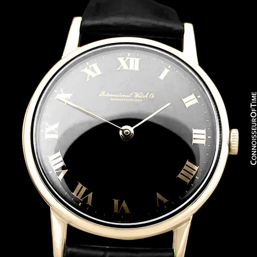 1971 IWC Vintage Full Size Mens Dress Watch, Caliber 423 - 18K Gold Plated and Stainless Steel