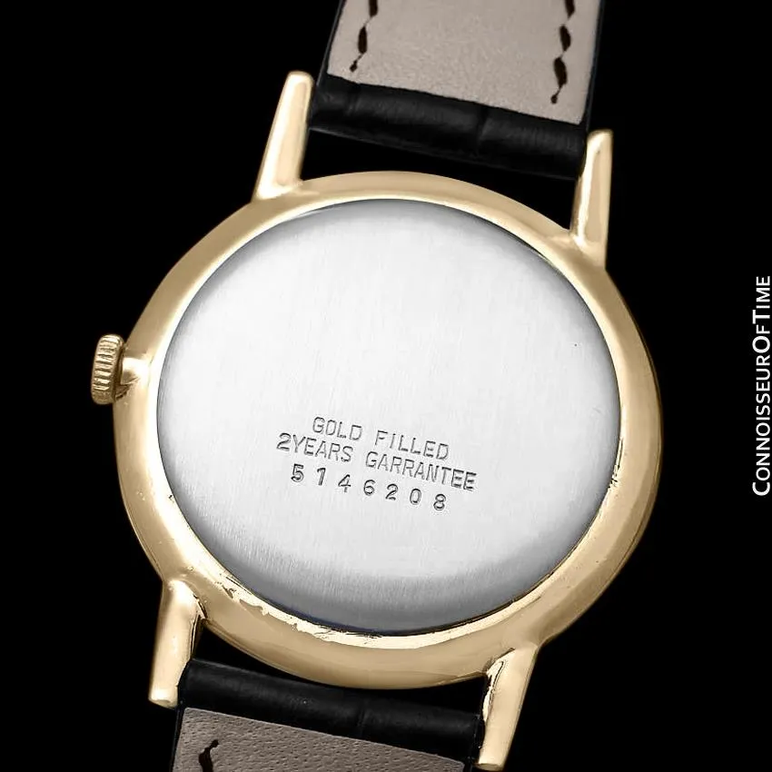 1971 IWC Vintage Full Size Mens Dress Watch, Caliber 423 - 18K Gold Plated and Stainless Steel