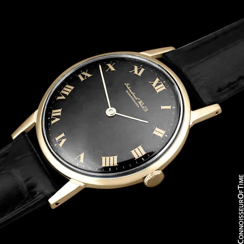 1971 IWC Vintage Full Size Mens Dress Watch, Caliber 423 - 18K Gold Plated and Stainless Steel