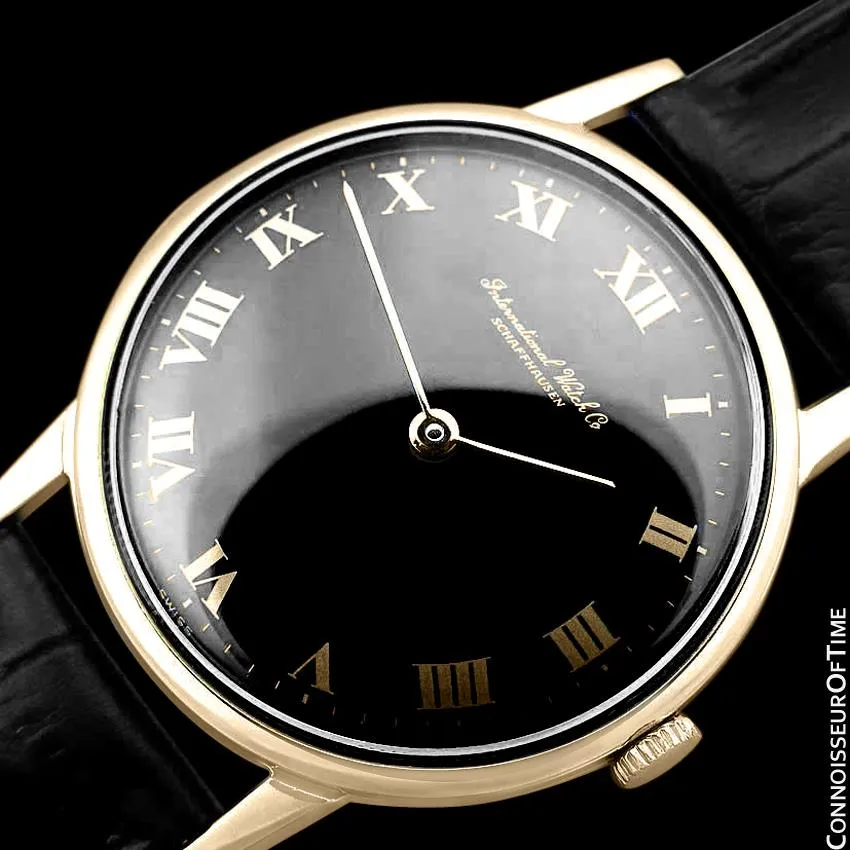 1971 IWC Vintage Full Size Mens Dress Watch, Caliber 423 - 18K Gold Plated and Stainless Steel