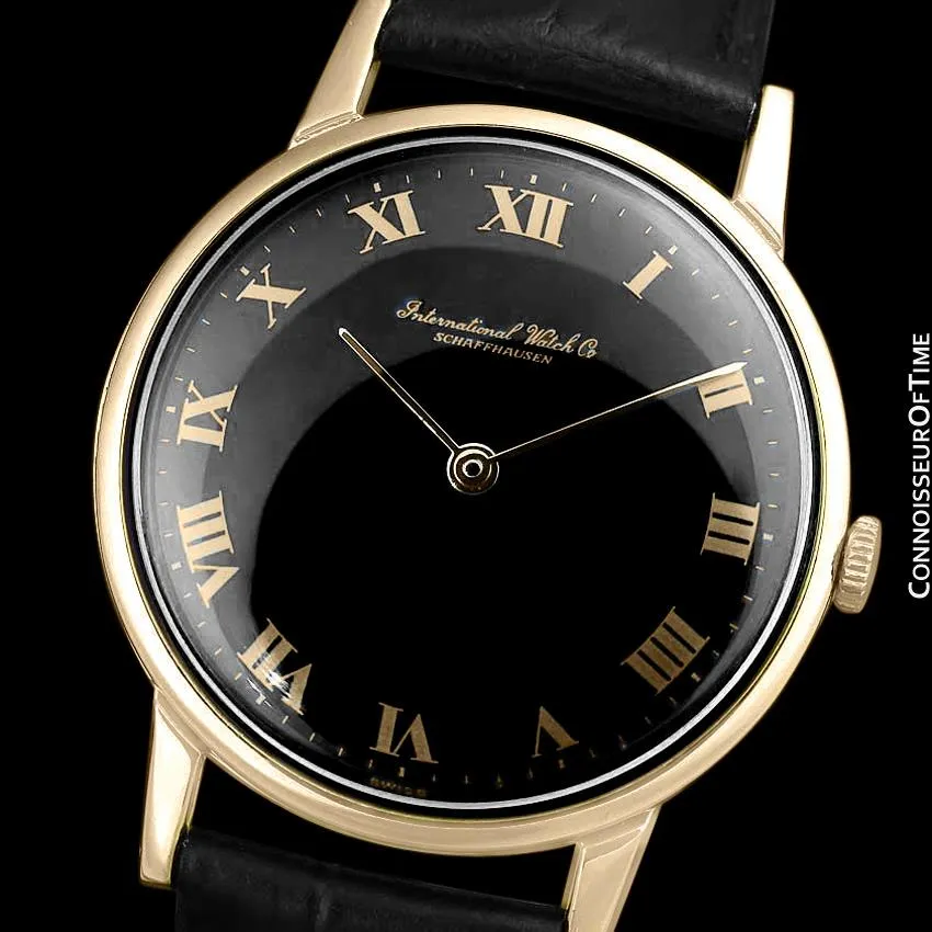 1971 IWC Vintage Full Size Mens Dress Watch, Caliber 423 - 18K Gold Plated and Stainless Steel