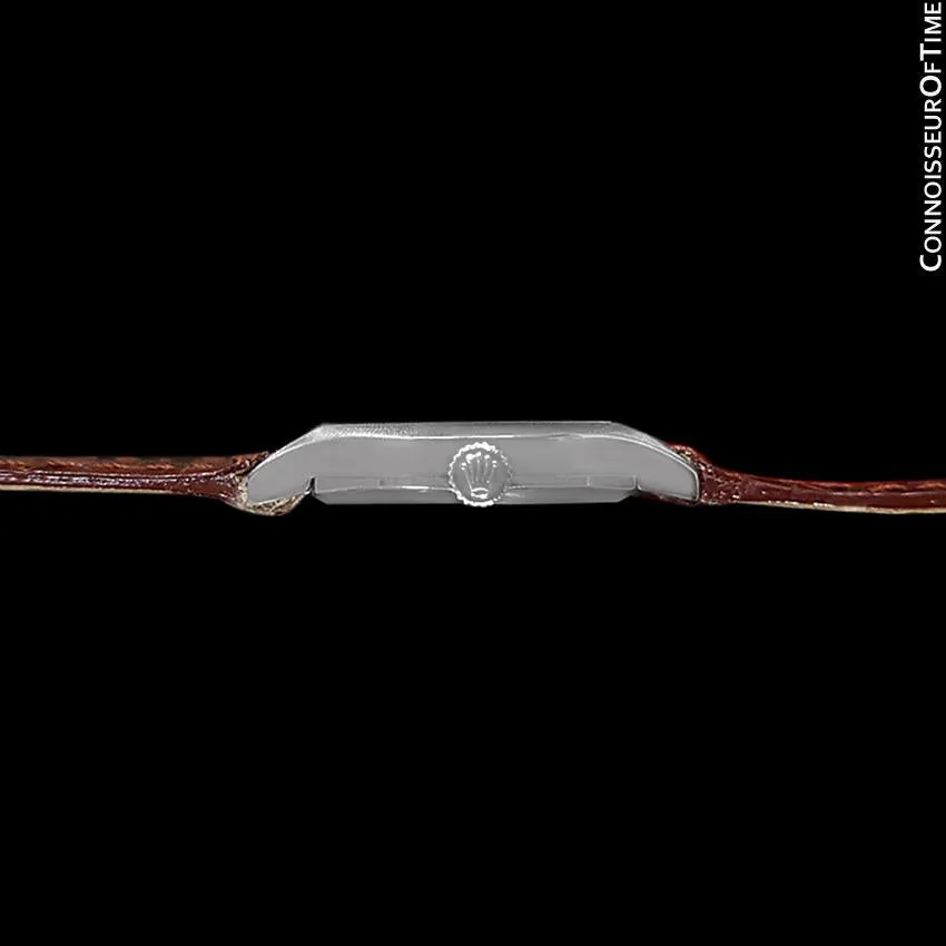 1973 Rolex Cellini Ladies Vintage Dress Watch Ref. 3801, Royal Blue Dial - 18K White Gold