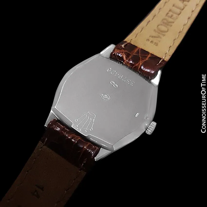 1973 Rolex Cellini Ladies Vintage Dress Watch Ref. 3801, Royal Blue Dial - 18K White Gold
