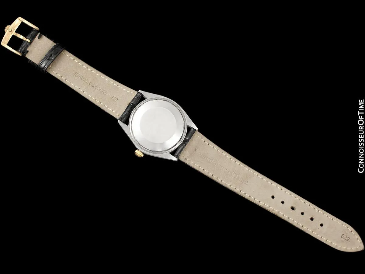 1974 Rolex Oyster Perpetual Vintage Mens Ref. 1005 Watch - 18K Gold & Stainless Steel - Near NOS with Papers