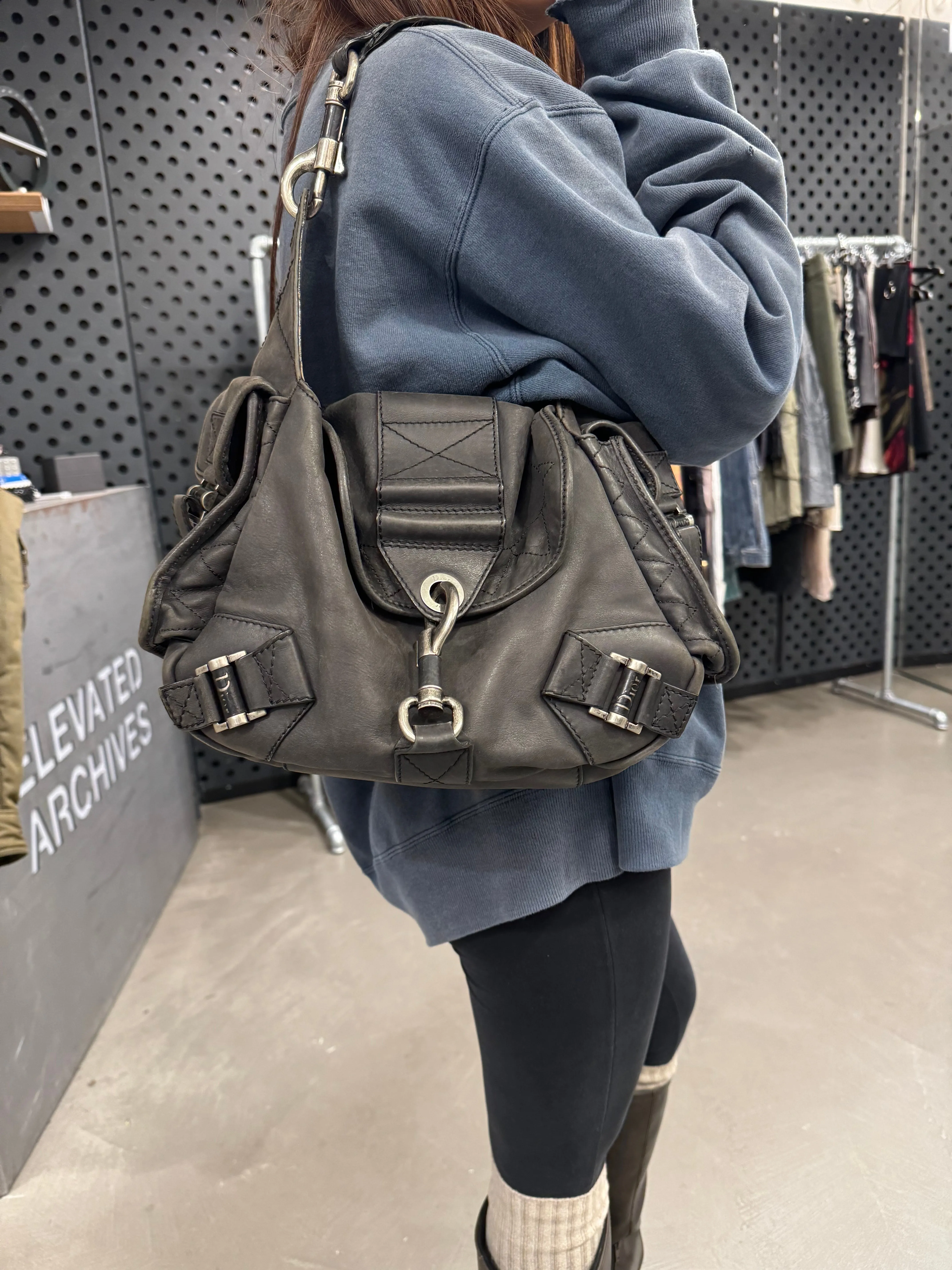 2007 Dior by John Galliano rebelle hobo bag