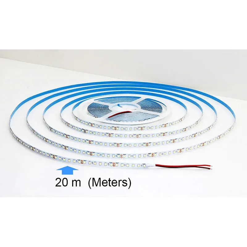 20M Flexible LED Strip Light 2835 DC24V - 120 LEDs/m for Home Lighting