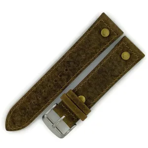 22MM Vintage Oily Leather Watch Band