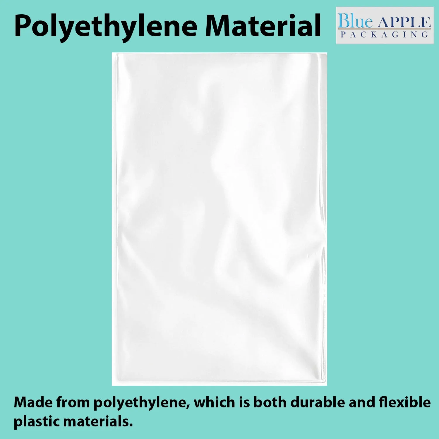 22X24 inches Clear Flat Poly Bags 1.5Mil Open Top (LDPE)
