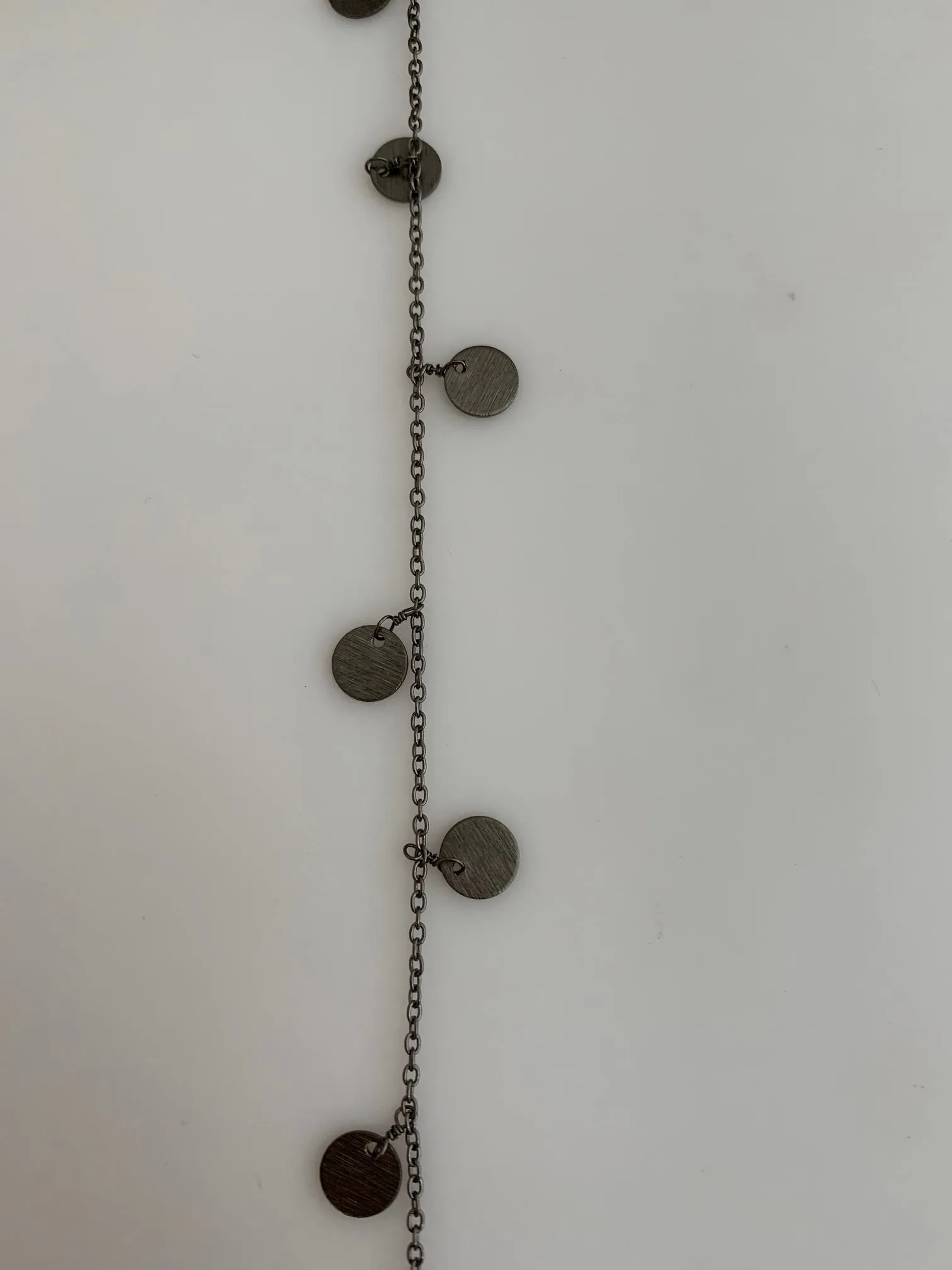 3 Feet long Disc Chain | Dangling Disc Chain | Gold Finish and Gunmetal Plated | Flat DISC Chain | Disc Size is 8mm |