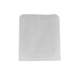 3 Flat White Glassine Bags