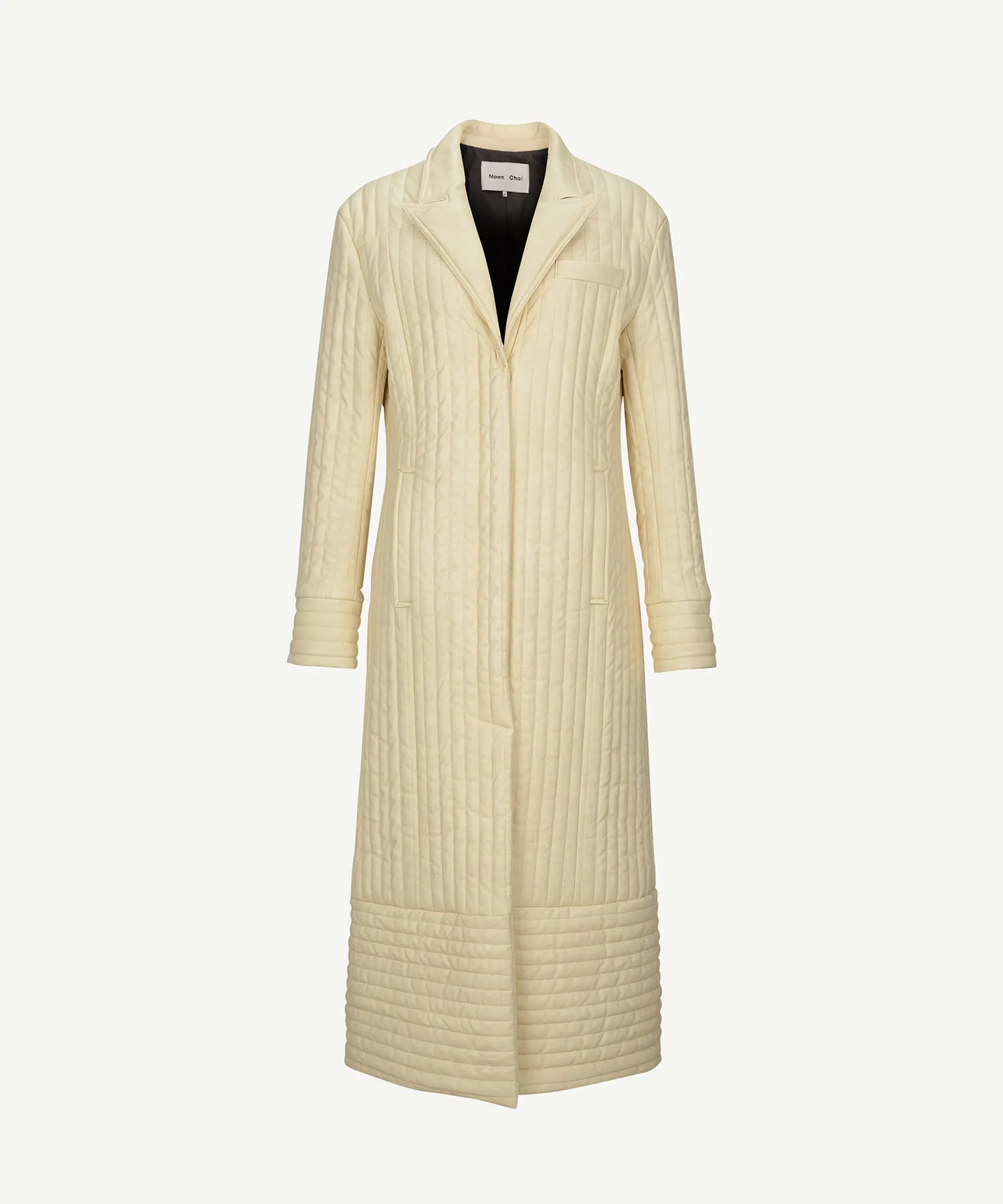 [50% OFF] Faux leather quilted coat