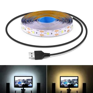 5V USB LED Strip Light - Warm White 2835