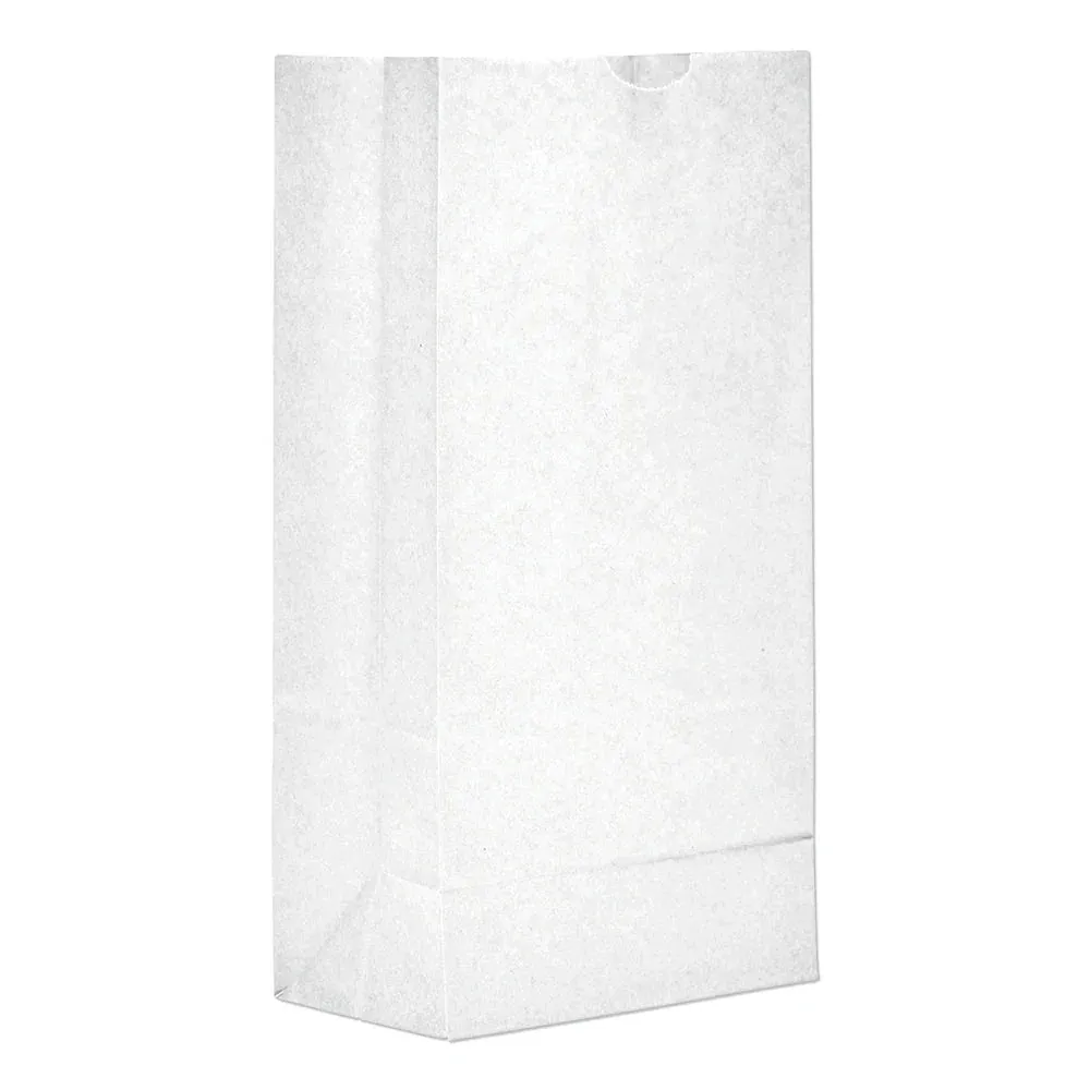 #6 White Paper Bag - 6 Pound - (500 - 10,000 Count)
